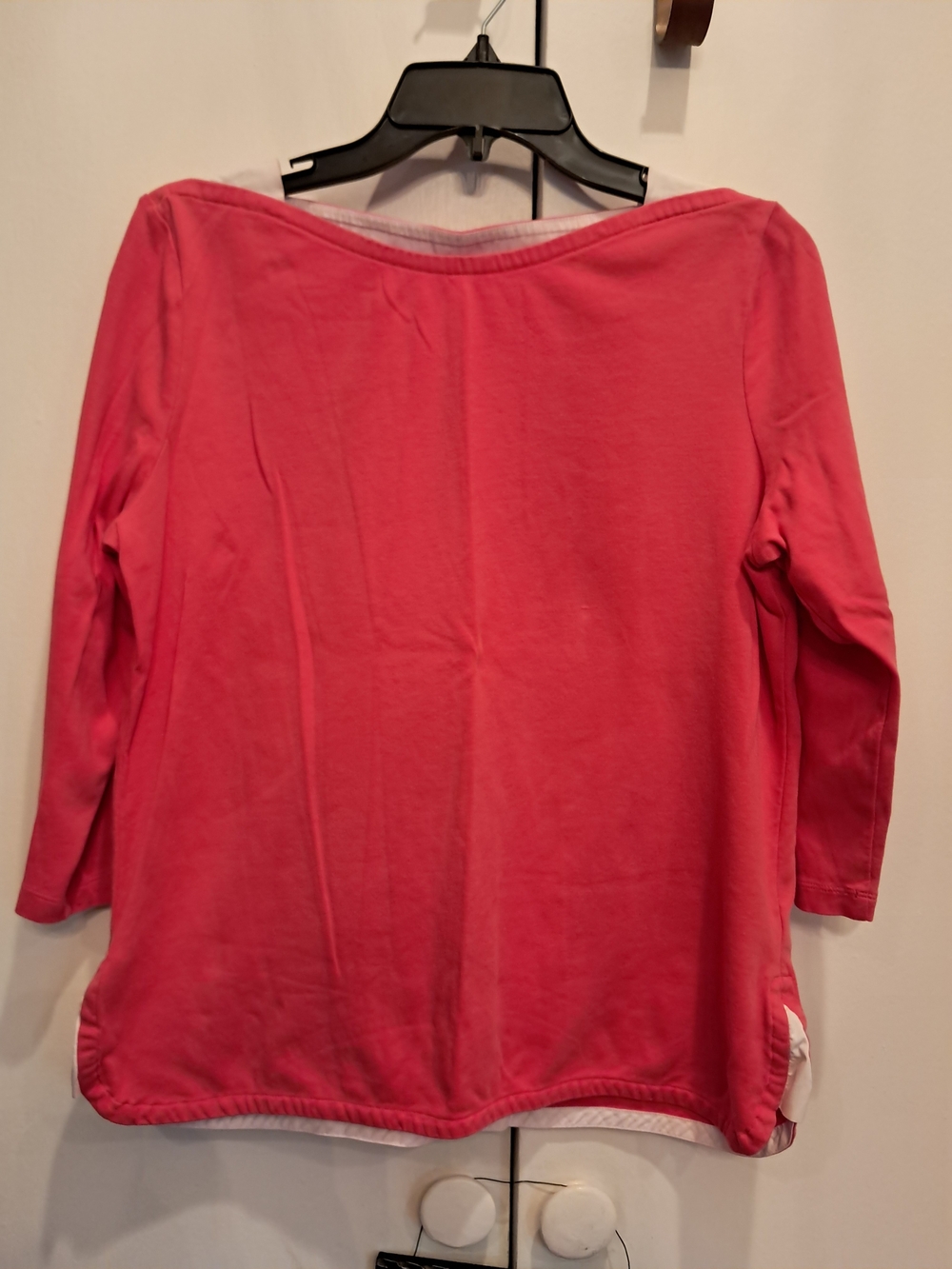 Talbots Coral Pink Long-Sleeve Tee